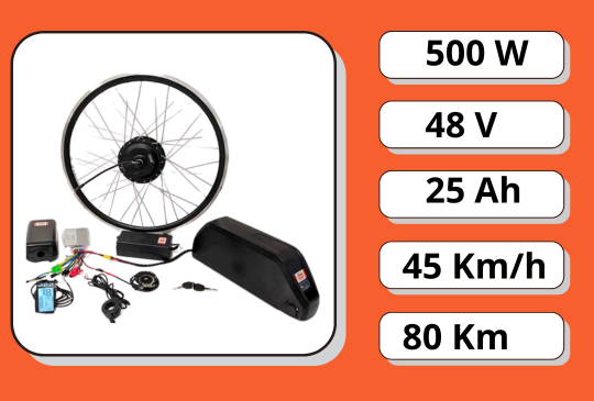 Електронабір MXUS 500W Li-ion 25Ah збільшеної автономності