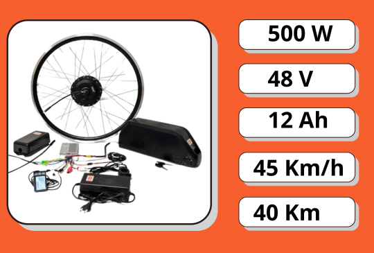Електронабір MXUS 500W LiFePO4 (2000 циклів) 12Ah у корпусі