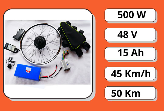 Електронабір універсальний MXUS 500W Li-ion 15Ah