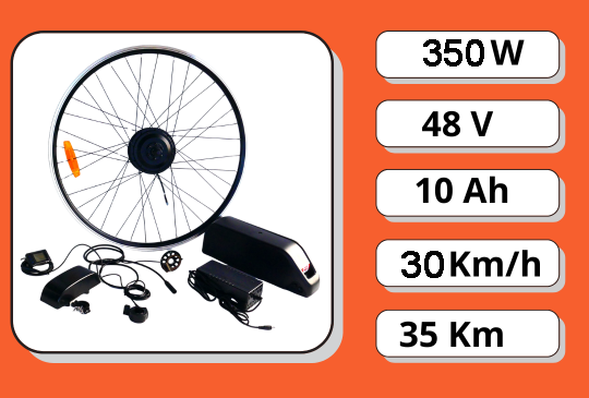 Електронабір MXUS 350W Li-ion 48V 10Ah у швидкоз'ємному