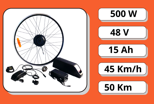 Якісний електронабір MXUS Li-ion у швидкоз'ємному корпусі 15Ah