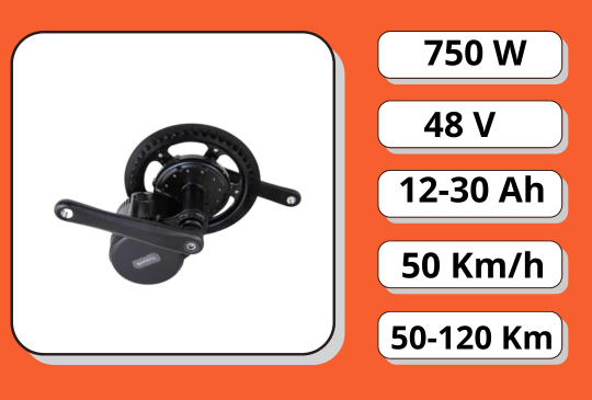 Електронабір BAFANG 750W каретковий (БЕЗ батареї)