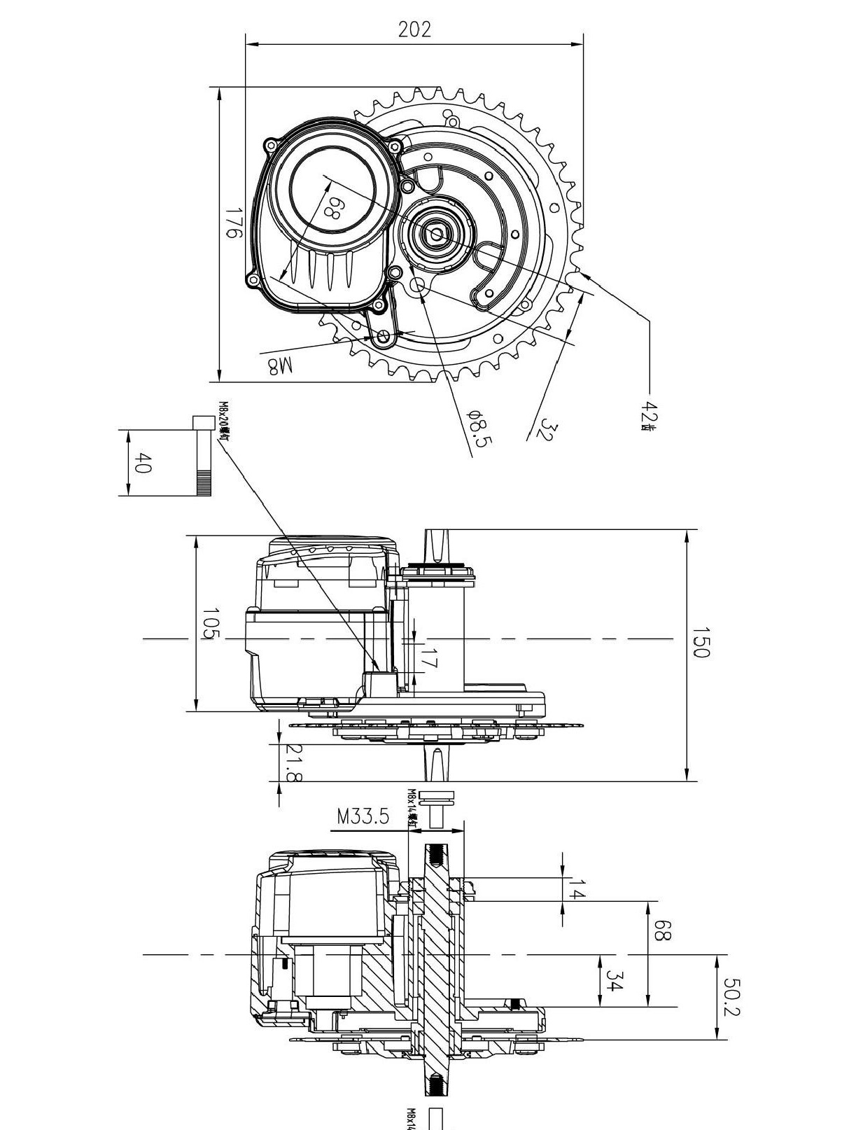 Middrive velomoda 17 17