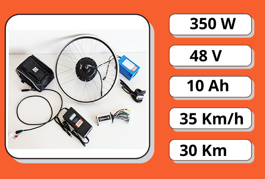 Повний електронабір MXUS 350W 48V 10Ah